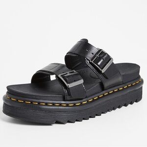 NWOT Dr. Martens Myles Brando Leather Slides Size 7